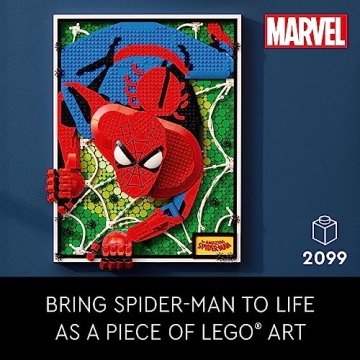 LEGO Art Spider-Man Build & Display Kit for Fans