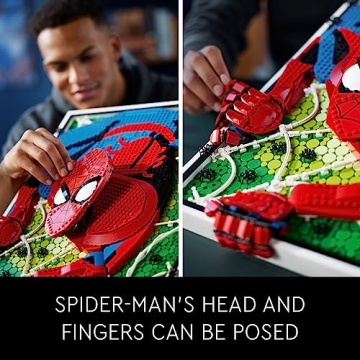 LEGO Art Spider-Man Build & Display Kit for Fans