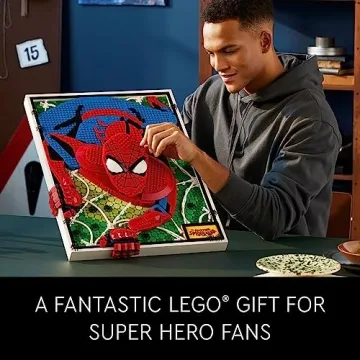 LEGO Art Spider-Man Build & Display Kit for Fans