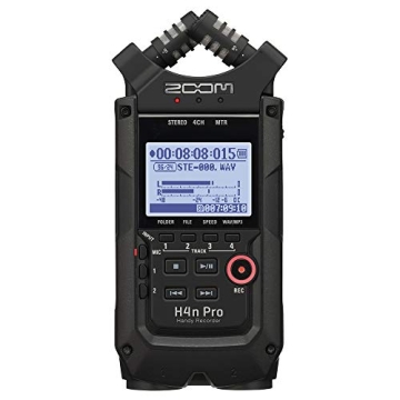 Zoom H4n Pro All Black 4-Track Recorder Bundle with Accessories