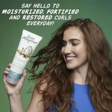 Curl Rhythm Leave-in Conditioner Treatment - Leave-in Conditioner for Curly Hair - Hair Conditioner with Shea, Coconut, and Argan Oil - 10 oz