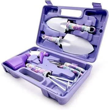5-Piece Garden Tool Set with Non-Slip Grip
