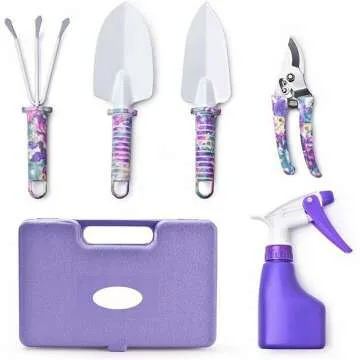 5-Piece Garden Tool Set with Non-Slip Grip