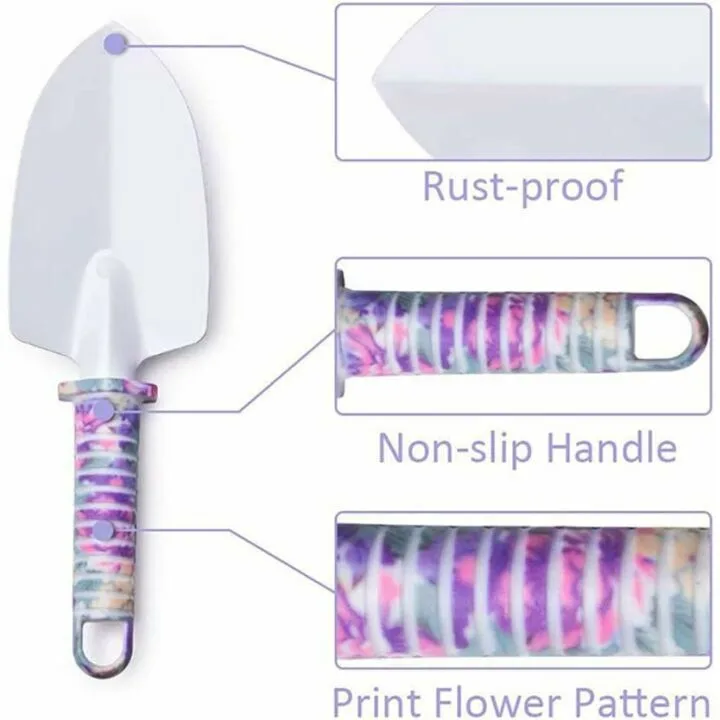 5-Piece Garden Tool Set with Non-Slip Grip