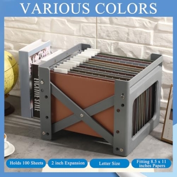 Yaomiao 24 Pcs Multicolor Hanging File Folders for Organization