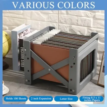 Yaomiao 24 Pcs Multicolor Hanging File Folders for Organization