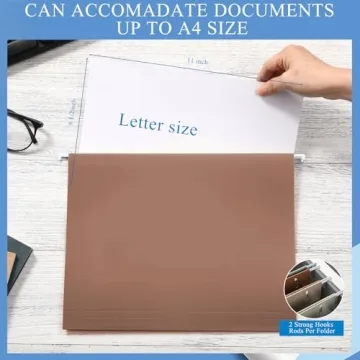 Yaomiao 24 Pcs Multicolor Hanging File Folders for Organization