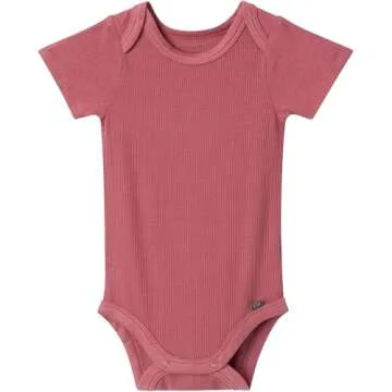 Modern Moments by Gerber Baby Girls' Bodysuit and Pant Set, Pink Roses, 0-3 Months