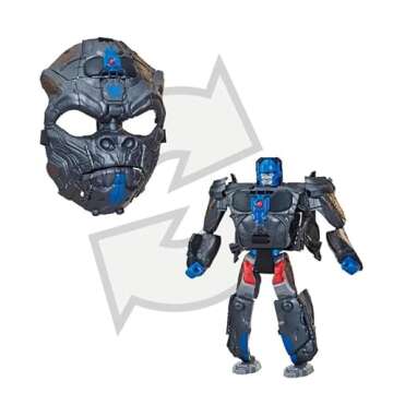 Transformers Rise of the Beasts Movie Optimus Primal, 2-in-1 Converting Roleplay Mask Action Figure ...