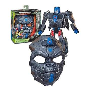 Transformers Rise of the Beasts Movie Optimus Primal, 2-in-1 Converting Roleplay Mask Action Figure Toy, 6+ Years, 9-inch
