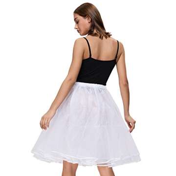 Belle Poque Retro Petticoat 25" Underskirt for Dresses