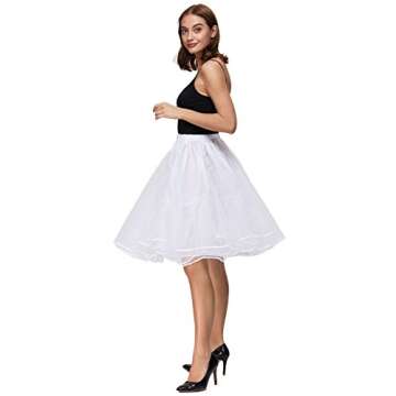 Belle Poque Retro Petticoat 25" Underskirt for Dresses