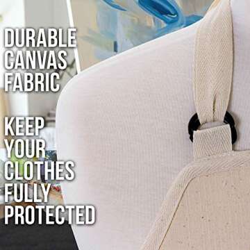 U.S. Art Supply Large Canvas Adjustable Artist Apron - Size: 27" x 21"