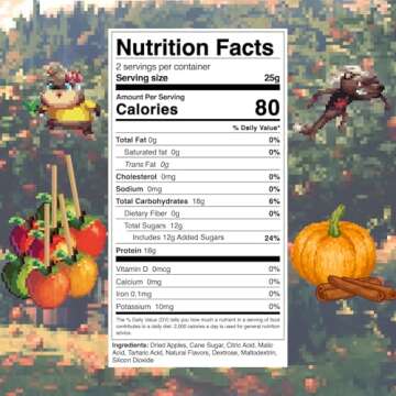 Final Boss Sour - Large Dried Apple Strips with Four Level 2 Sour Powders: Churro, Pumpkin Spice, Salted Caramel & Cherry Candy Apple - Deliciously Tangy Fruit Snacks