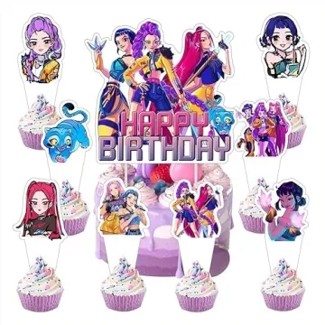 K Pop Demon Hunters 50 PCS Party Supplies for Kids