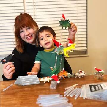 Artellius Mini Hot Glue Sticks (Huge Bulk Pack of 200) 4" and 0.27 Diameter - Compatible with Most Glue Guns