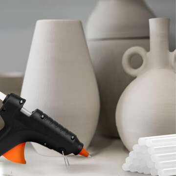 Artellius Mini Hot Glue Sticks (Huge Bulk Pack of 200) 4" and 0.27 Diameter - Compatible with Most Glue Guns