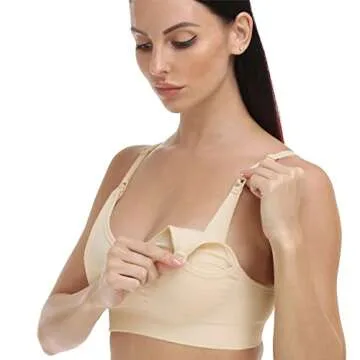 GXXGE Hands-Free Nursing Bra for Moms - Comfortable & Stylish