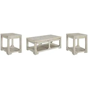 Signature Design by Ashley Ashley Furniture Signature Design-Fregine Coffee Table Farmhouse, Whitewash