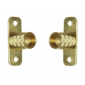 Shade Doctor of Maine - Stylish 3/8" Rodding Inside Mount Brackets, Brass Plated - Easy Installation...