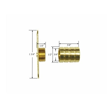 Shade Doctor Maine 3/8" Inside Mount Rod Brackets - Brass Plated