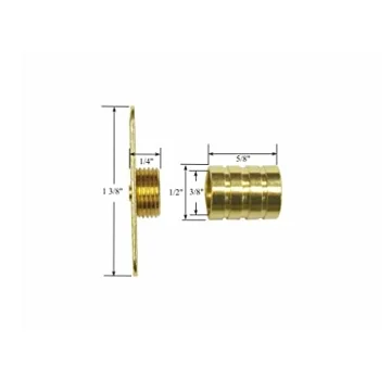 Shade Doctor Maine 3/8" Inside Mount Rod Brackets - Brass Plated