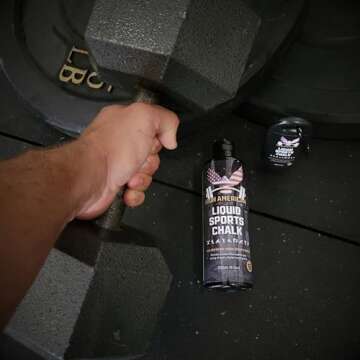 IRON AMERICAN Liquid Chalk - No-Mess Long-Lasting Grip Chalk for Weightlifting, Gymnastics, Rock Climbing, and Fitness Training - Combo 250ml + 50ml Travel - Advanced Hand Chalk for Gym