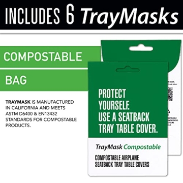 TrayMask Disposable Tray Table Cover for Traveling Families