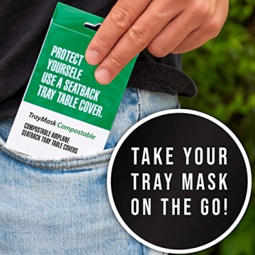 TrayMask Disposable Tray Table Cover for Traveling Families