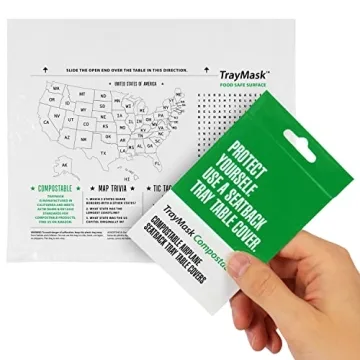 TrayMask Disposable Tray Table Cover for Traveling Families