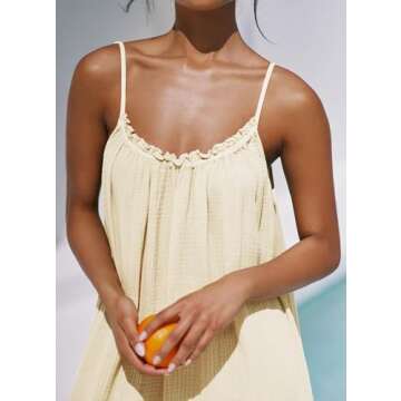 R.Vivimos Cotton Maxi Dress - Summer Boho Style