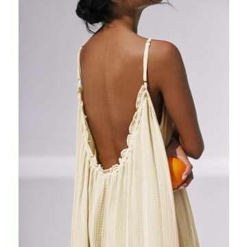 R.Vivimos Cotton Maxi Dress - Summer Boho Style