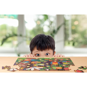 Stephen Joseph 48-Piece Educational Animal Puzzle for Kids