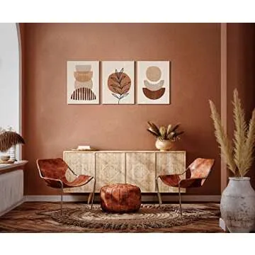 Artsees Boho Abstract Canvas Wall Art Set for Home