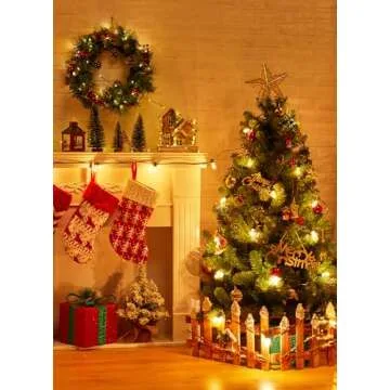 Vintage C9 LED Christmas Lights Outdoor Warm White, 50 Feet C9 String Lights for Christmas Tree Roofline Holiday Party Indoor Outdoor Garden Patio Backyard Cafe Xmas Decoration, Green Wire