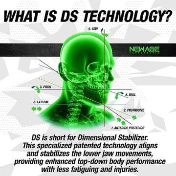 New Age Performance 6DS Low Profile Mouthpiece for High-Intensity Interval Training (HIIT) and Cross Fitness, Increase Strength & Endurance, Faster Recovery, Thin Weightlifting Mouthpiece, Color Red