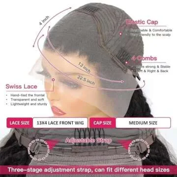 28 Inch Deep Wave Lace Front Wigs for Natural Look