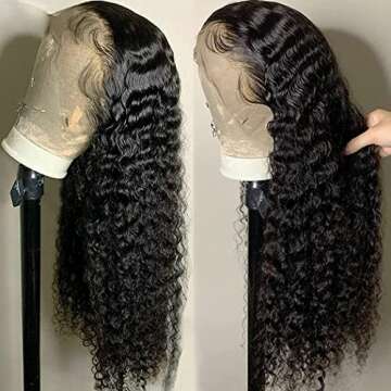 28 Inch Deep Wave Lace Front Wigs for Natural Look