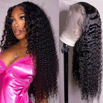 28 Inch Deep Wave Lace Front Wigs for Natural Look