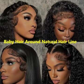 28 Inch Deep Wave Lace Front Wigs for Natural Look