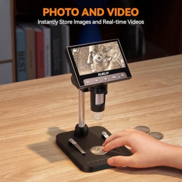 Elikliv Digital Coin Microscope 1000x - 4.3'' LCD