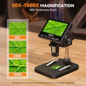 Elikliv Digital Coin Microscope 1000x - 4.3'' LCD