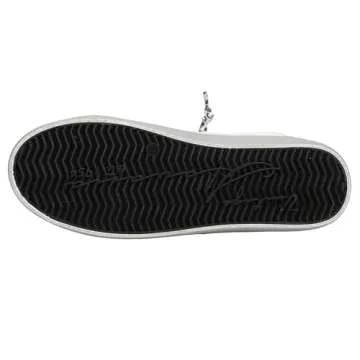 VINTAGE HAVANA Womens Epic Metallic Platform Lace Up Sneakers Shoes Casual - White