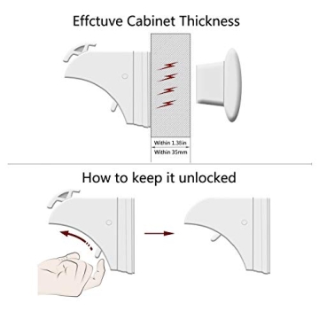Magnetic Cabinet Locks for Baby Safety - Easy Installation