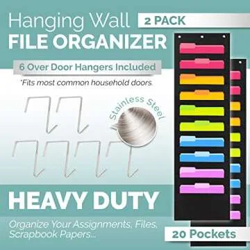 Hippo Creation Heavy Duty Pocket Chart for Classroom Organization