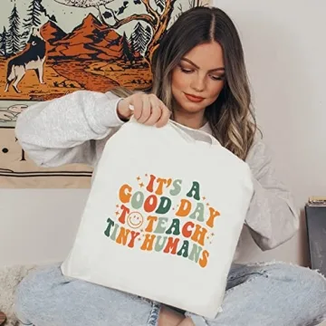 Kimoli Teacher Appreciation Canvas Tote Bag Durable Stylish