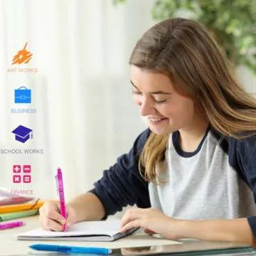 ParKoo Erasable Gel Pens - Vibrant Colors & Precision Writing