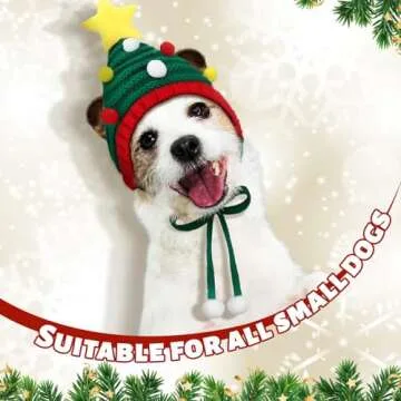Dansydaisy Christmas Knitted Dog Hats 4 Pack Warm Winter