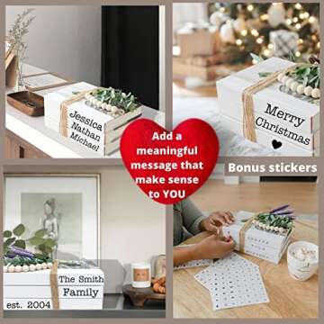 Pete&Eile 3 White Decorative Books - Customizable Hardcover Journals for Unique Home Decor