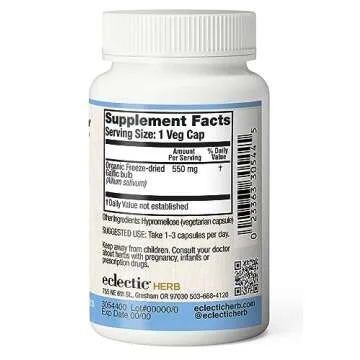 Eclectic Herb Freeze-Dried Garlic Capsules - Immune Booster